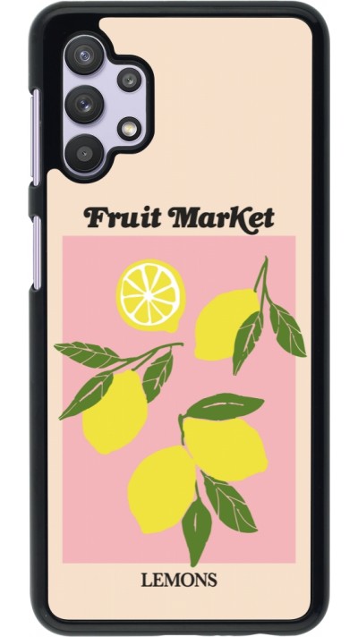 Samsung Galaxy A32 5G Case Hülle - Fruit market lemons 2026