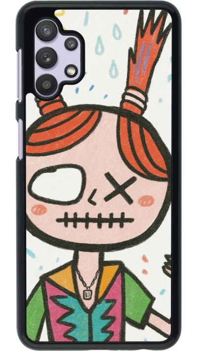 Coque Samsung Galaxy A32 5G - Little Girl Sketch