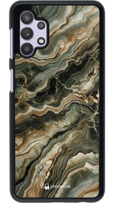 Samsung Galaxy A32 5G Case Hülle - Oliv Marmor
