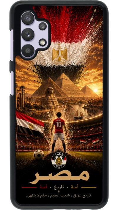 Samsung Galaxy A32 5G Case Hülle - Fussball Ägypten splash 2026