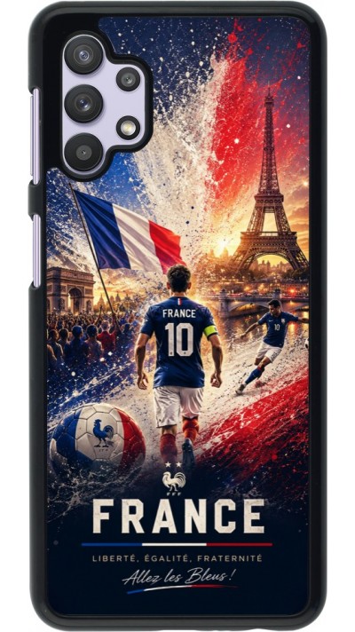 Samsung Galaxy A32 5G Case Hülle - Fussball Frankreich splash 2026