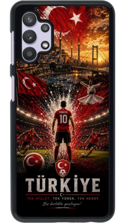 Samsung Galaxy A32 5G Case Hülle - Fussball Türkei splash 2026