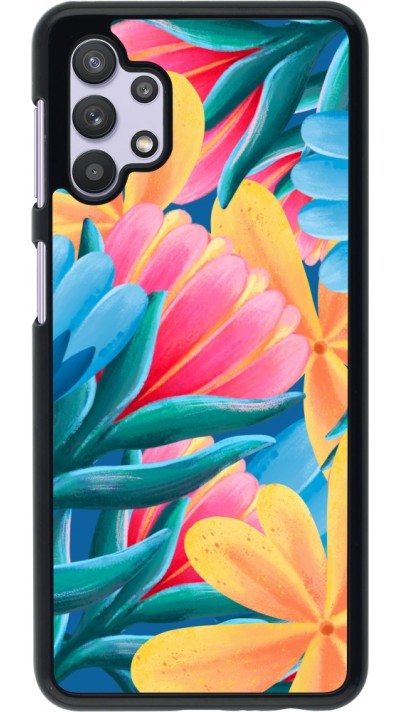 Samsung Galaxy A32 5G Case Hülle - Spring 23 colorful flowers