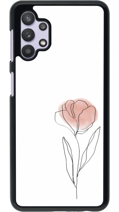 Samsung Galaxy A32 5G Case Hülle - Spring 23 minimalist flower
