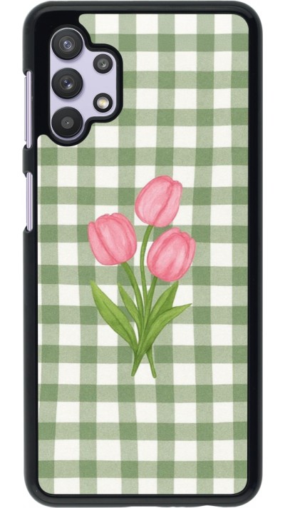 Samsung Galaxy A32 5G Case Hülle - Green vichy tulips 2026