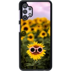 Samsung Galaxy A32 5G Case Hülle - Sunflower with glasses 2026