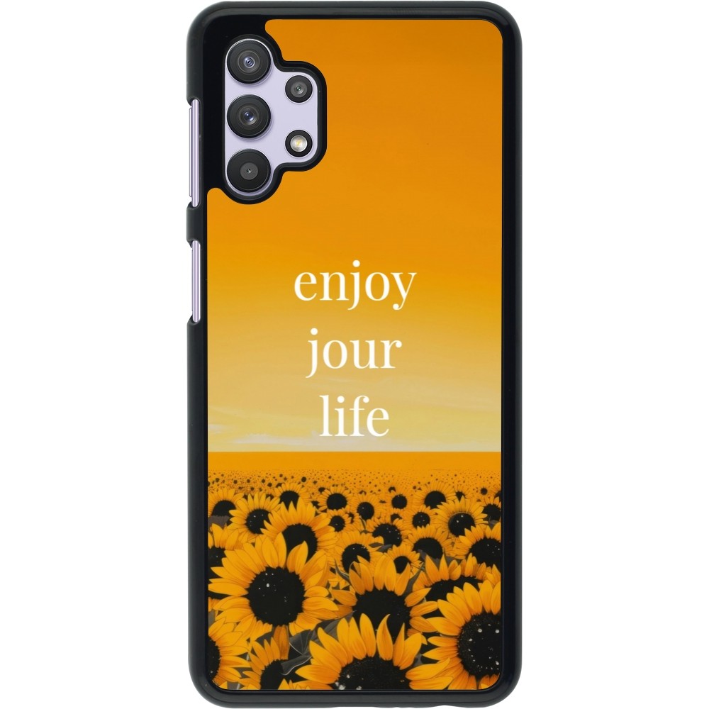 Samsung Galaxy A32 5G Case Hülle - Summer 2025 Enjoy your life