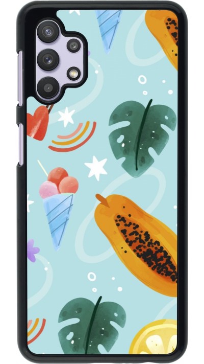 Samsung Galaxy A32 5G Case Hülle - Summer 2025 Pattern papaya