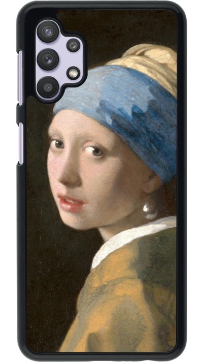 Coque Samsung Galaxy A32 5G - Tableau art - La Jeune fille à la perle - Johannes Vermeer