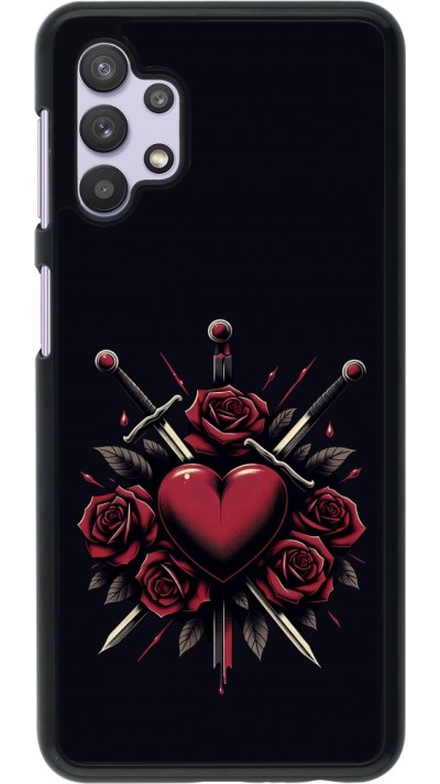 Samsung Galaxy A32 5G Case Hülle - Valentine 2024 gothic love