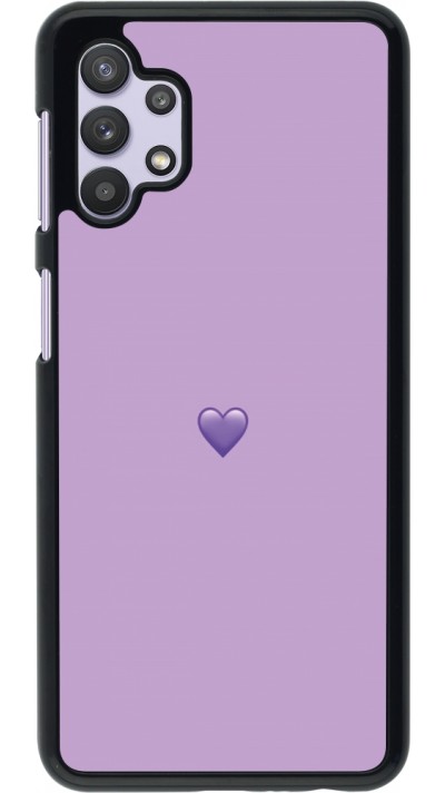 Samsung Galaxy A32 5G Case Hülle - Valentine 2023 purpule single heart