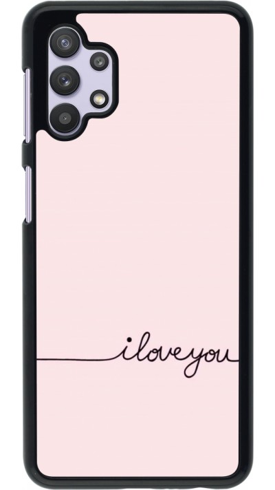 Samsung Galaxy A32 5G Case Hülle - Valentine 2023 i love you writing