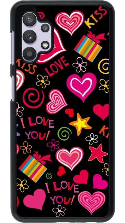 Samsung Galaxy A32 5G Case Hülle - Valentine 2023 love symbols