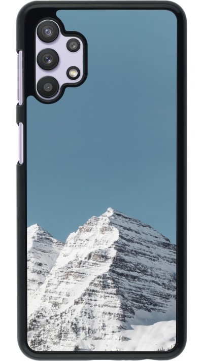 Samsung Galaxy A32 5G Case Hülle - Winter 22 blue sky mountain