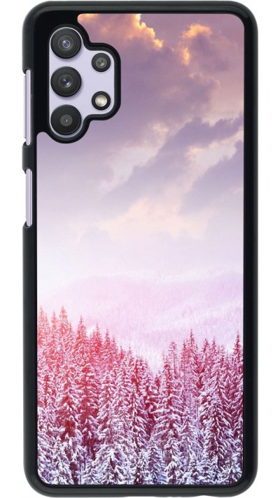 Samsung Galaxy A32 5G Case Hülle - Winter 22 Pink Forest