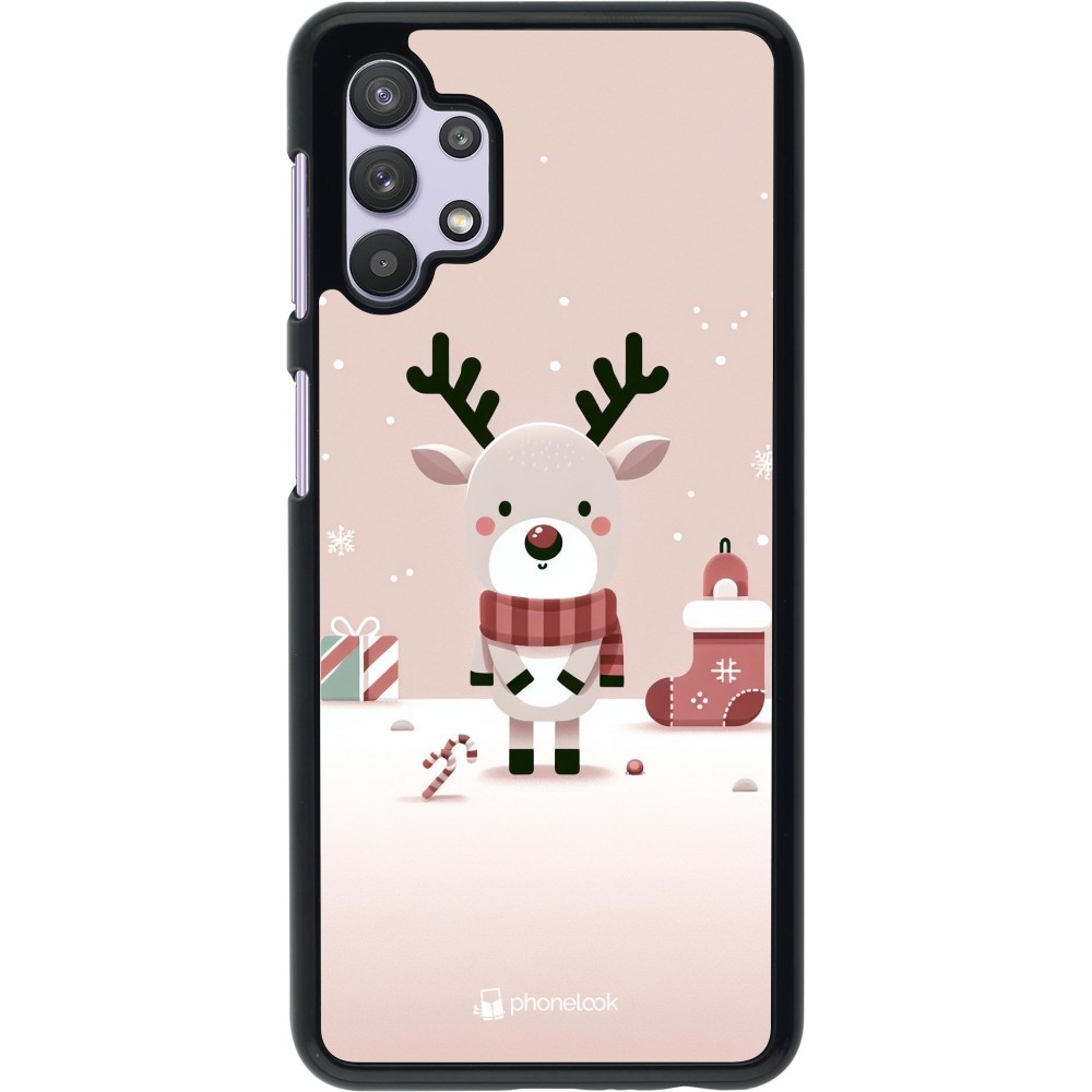 Samsung Galaxy A32 5G Case Hülle - Weihnachten 2023 Choupinette Rentier