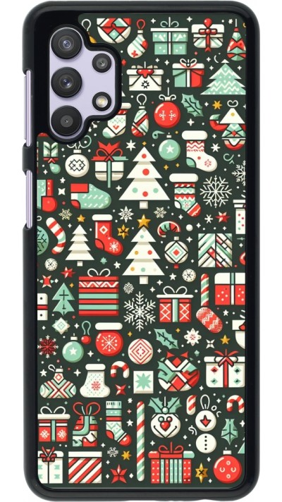 Samsung Galaxy A32 5G Case Hülle - Weihnachten 2023 Flachmuster