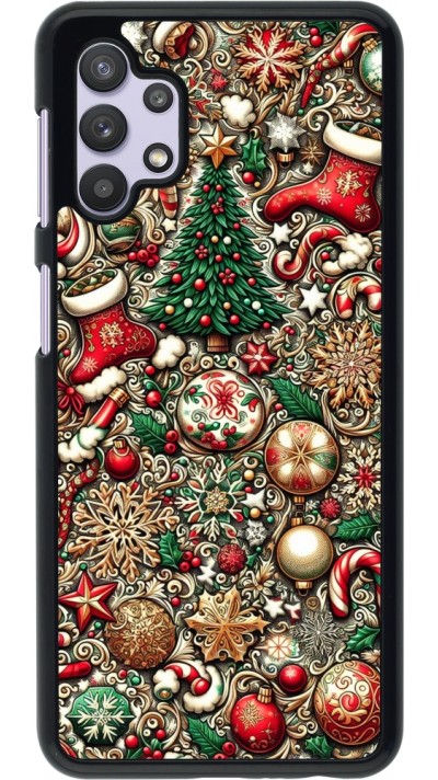 Samsung Galaxy A32 5G Case Hülle - Weihnachten 2023 Mikromuster