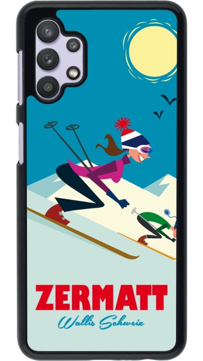 Samsung Galaxy A32 5G Case Hülle - Zermatt Ski Downhill