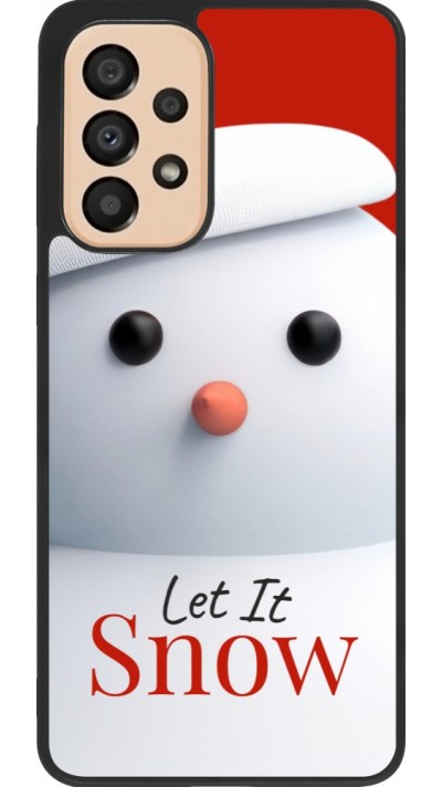 Samsung Galaxy A33 5G Case Hülle - Silikon schwarz Christmas 25 Xmas Snowman