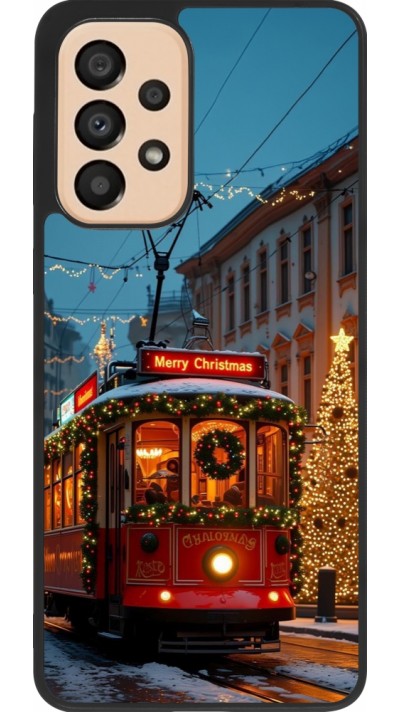 Samsung Galaxy A33 5G Case Hülle - Silikon schwarz Christmas 25 Xmas Train