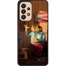 Samsung Galaxy A33 5G Case Hülle - Silikon schwarz Dancing frog DTMF
