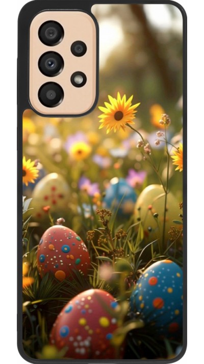 Samsung Galaxy A33 5G Case Hülle - Silikon schwarz Easter 2026 Decorated eggs