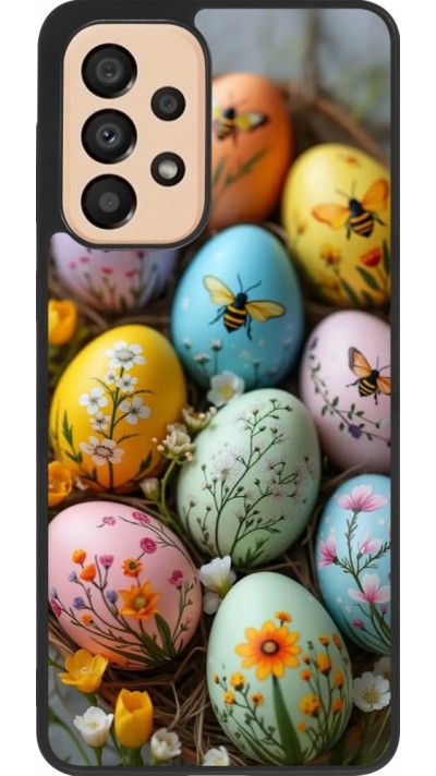 Samsung Galaxy A33 5G Case Hülle - Silikon schwarz Easter 2026 Eggs with bees