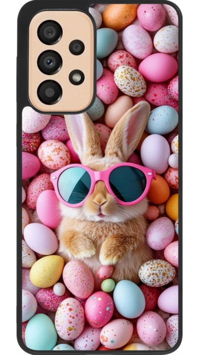 Samsung Galaxy A33 5G Case Hülle - Silikon schwarz Easter 2026 Rabbit fun