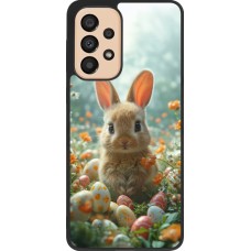 Samsung Galaxy A33 5G Case Hülle - Silikon schwarz Easter 2026 Rabbit in the garden
