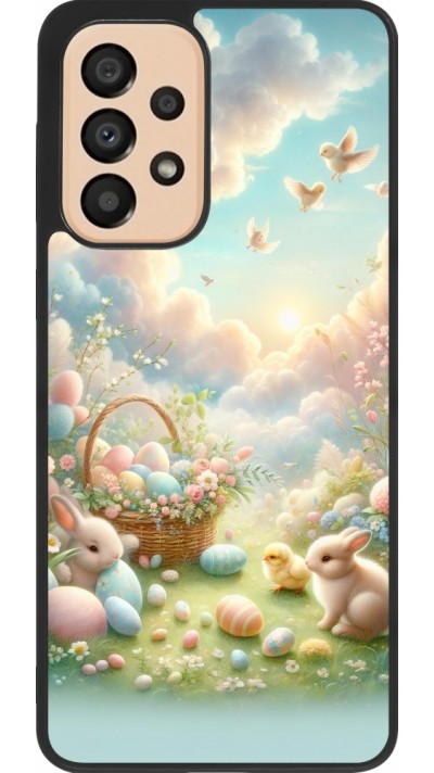 Samsung Galaxy A33 5G Case Hülle - Silikon schwarz Ostern 2025 Pastell Ostern