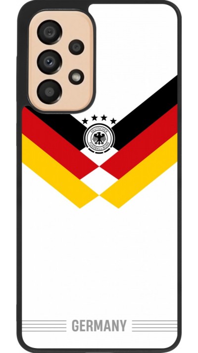 Samsung Galaxy A33 5G Case Hülle - Silikon schwarz Deutschland 2026 personalisierbares Fussballtrikot