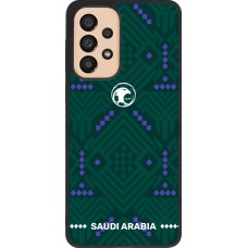 Samsung Galaxy A33 5G Case Hülle - Silikon schwarz Saudi Arabien 2026 personalisierbares Fussballtrikot