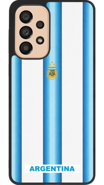 Samsung Galaxy A33 5G Case Hülle - Silikon schwarz Argentinien 2026 personalisierbares Fussballtrikot