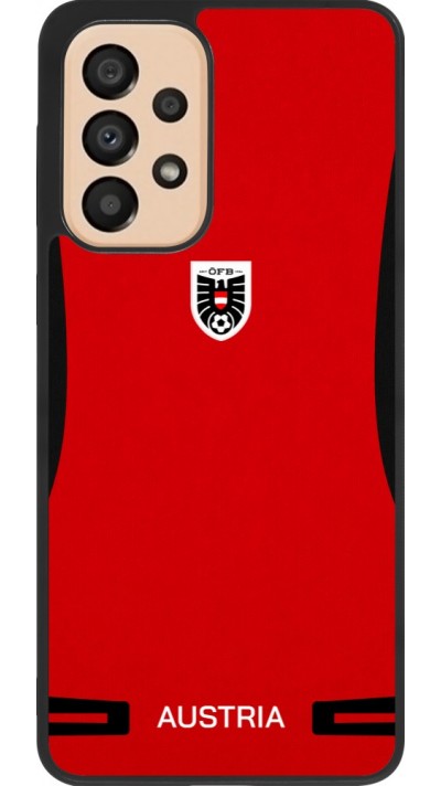 Samsung Galaxy A33 5G Case Hülle - Silikon schwarz O?sterreich 2026 personalisierbares Fussballtrikot