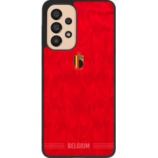 Samsung Galaxy A33 5G Case Hülle - Silikon schwarz Belgien 2026 personalisierbares Fussballtrikot