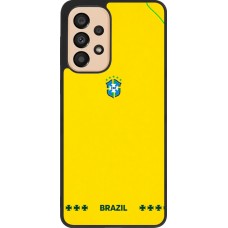Samsung Galaxy A33 5G Case Hülle - Silikon schwarz Brasilien 2026 personalisierbares Fussballtrikot