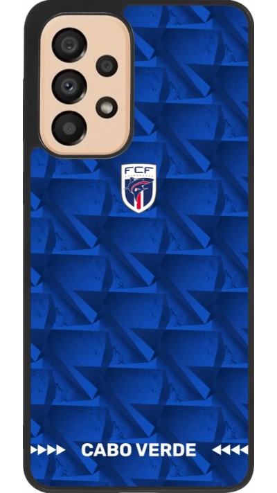 Samsung Galaxy A33 5G Case Hülle - Silikon schwarz Kap Verde 2026 personalisierbares Fussballtrikot