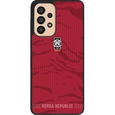 Samsung Galaxy A33 5G Case Hülle - Silikon schwarz Südkorea 2026 personalisierbares Fussballtrikot