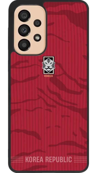 Samsung Galaxy A33 5G Case Hülle - Silikon schwarz Südkorea 2026 personalisierbares Fussballtrikot