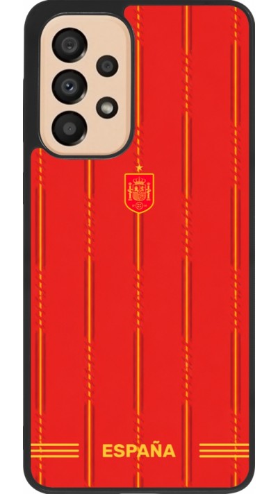 Samsung Galaxy A33 5G Case Hülle - Silikon schwarz Spanien 2026 personalisierbares Fussballtrikot