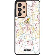 Samsung Galaxy A33 5G Case Hülle - Silikon schwarz Ghana 2026 personalisierbares Fussballtrikot