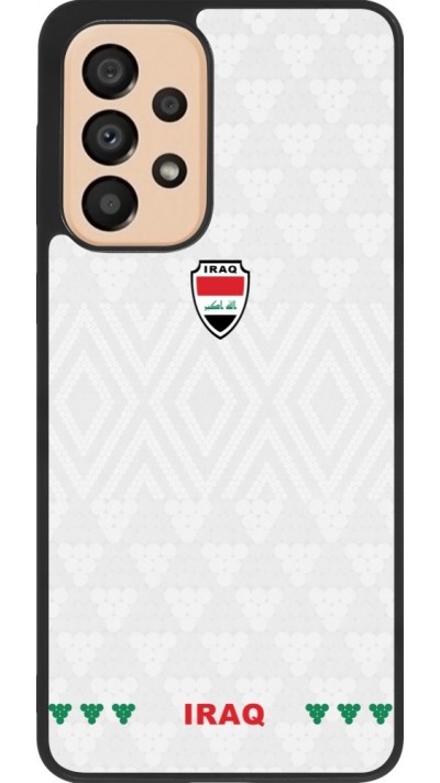 Samsung Galaxy A33 5G Case Hülle - Silikon schwarz Irak 2026 personalisierbares Fussballtrikot