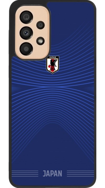 Samsung Galaxy A33 5G Case Hülle - Silikon schwarz Japan 2022 personalisierbares Fussballtrikot