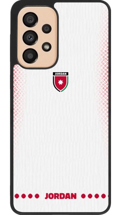 Samsung Galaxy A33 5G Case Hülle - Silikon schwarz Jordanien 2026 personalisierbares Fussballtrikot