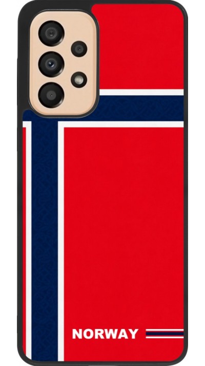 Samsung Galaxy A33 5G Case Hülle - Silikon schwarz Norwegen 2026 personalisierbares Fussballtrikot