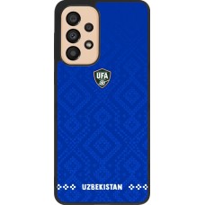 Samsung Galaxy A33 5G Case Hülle - Silikon schwarz Usbekistan 2026 personalisierbares Fussballtrikot