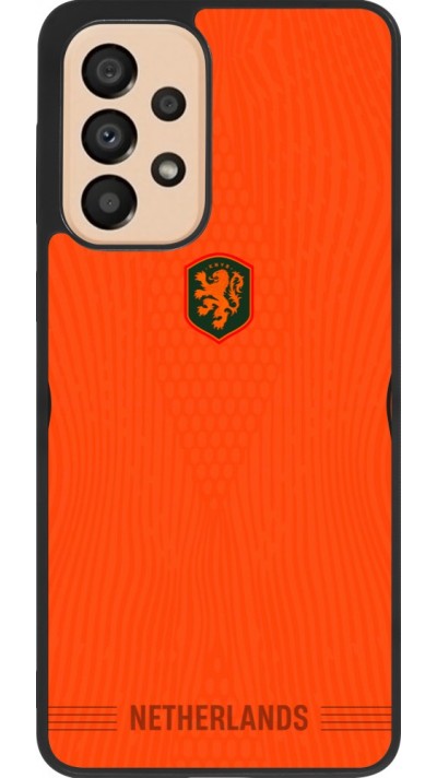 Samsung Galaxy A33 5G Case Hülle - Silikon schwarz Niederlande 2026 personalisierbares Fussballtrikot