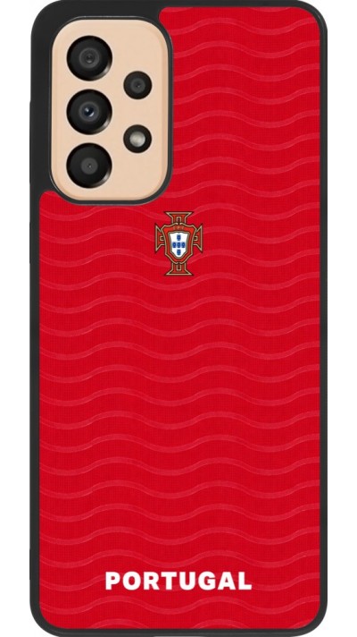 Samsung Galaxy A33 5G Case Hülle - Silikon schwarz Portugal 2026 personalisierbares Fussballtrikot