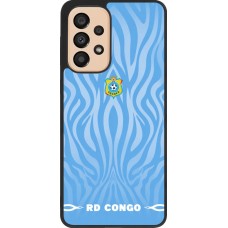 Samsung Galaxy A33 5G Case Hülle - Silikon schwarz Demokratische Republik Kongo 2026 personalisierbares Fussballtrikot